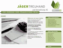 Tablet Screenshot of jaegertreuhand.ch